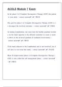 ACOLS Module 7 test questions and answers