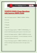 NYSTCE ESOL Exam Questions with Answers 100&percnt; PASS