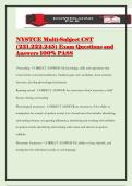 NYSTCE Multi-Subject CST &lpar;221&period;222&period;245&rpar; Exam Questions and Answers 100&percnt; PASS