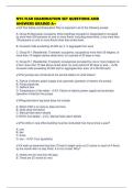 NYC FLSD EXAMINATION SET QUESTIONS AND ANSWERS GRADED A&plus;