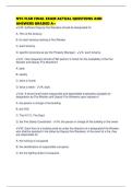 NYC FLSD FINAL EXAM ACTUAL QUESTIONS AND ANSWERS GRADED A&plus;