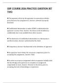 QSP COURSE 2026 PRACTICE QUESTION SET TWO