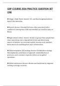 QSP COURSE 2026 PRACTICE QUESTION SET ONE