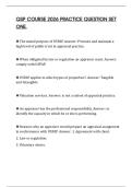 QSP COURSE 2026 PRACTICE QUESTION SET ONE&period;
