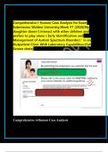 Comprehensive i-Human Case Analysis for Exam  Submission Walden University&colon;Week &num;7 &lpar;2026&rsqb;My  daughter doesn&rsquo;t interact with other children and  prefers to play alone &lpar; Early Identification and  Management of Autism Spectrum Disorder&rpar;&period;&rdquo; in an  Outpatient C
