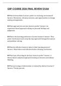 QSP COURSE 2026 FINAL REVIEW EXAM