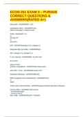 ECON 251 EXAM 3 &ndash; PURDUE CORRECT QUESTIONS & ANSWERS&lpar;RATED A&plus;&rpar;