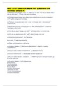 PECT LATEST 2026 CORE EXAM TEST QUESTIONS AND ANSWERS GRADED A&plus;