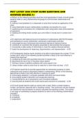 PECT LATEST 2026 STUDY GUIDE QUESTIONS AND ANSWERS GRADED A&period;pdf