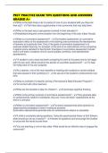 PECT PRACTICE EXAM TIPS QUESTIONS AND ANSWERS GRADED A&plus;
