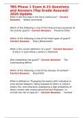 TBS Phase 1 Exam A-23 Questions and Answers &lpar;Top Grade Assured&rpar; 2026 Update