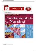 Test Bank for Fundamentals of Nursing&comma; 12th Edition &ndash; Potter & Perry &lpar;All Chapters &plus; Answers&rpar;