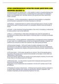 CPCM COMPREHENSIVE UPDATED EXAM QUESTIONS AND ANSWERS GRADED A&plus;