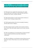 PSYCH 515 COMPREHENSIVE TEST PAPER 2026 DETAILED SOLUTIONS GUARANTEED