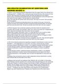 HRB UPDATED EXAMINATION SET QUESTIONS AND ANSWERS GRADED A&plus;