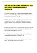 PSYC290 EXAM 2 FINAL PAPER 2026 FULL QUESTIONS AND ANSWERS 100&percnt; ACCURATE