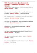 TBS - Phase 1 Exam 