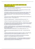 HRB LATEST 2026 STUDY GUIDE QUESTIONS AND ANSWERS GRADED A&plus;