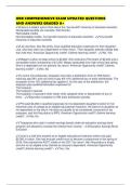 HRB COMPREHENSIVE EXAM UPDATED QUESTIONS AND ANSWERS GRADED A&plus;