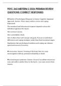 PSYC 365 MIDTERM 2 2026 PREMIUM REVIEW QUESTIONS CORRECT RESPONSES