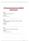 AAP Practice Exam Questions and Answers &vert;Fall 2025&sol;2026  Update &vert; 100&percnt; Correct
