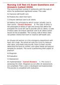 Nursing 110 Test -1 Exam Questions and Answers &lpar;Latest 2026&rpar;
