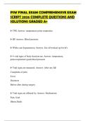 PSW FINAL EXAM COMPREHENSIVE EXAM SCRIPT 2026 COMPLETE QUESTIONS AND SOLUTIONS GRADED A&plus;