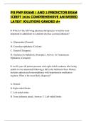 PSI FNP EXAMS 1 AND 2 PREDICTOR EXAM SCRIPT 2026 COMPREHENSIVE ANSWERED LATEST SOLUTIONS GRADED A&plus;