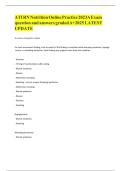 ATI RN Nutrition Online Practice 2023A&colon; Study Guide & Key Concepts