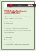 VTNE Practice Questions and Answers 100&percnt; Solved