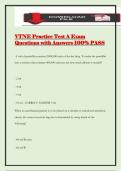 VTNE Practice Test A Exam Questions with Answers 100&percnt; PASS