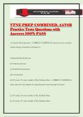 VTNE PREP COMBINED&comma; AAVSB Practice Tests Questions with Answers 100&percnt; PASS