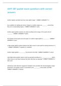 AMT 287 packet exam questions with correct answers
