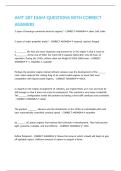 AMT 287 EXAM QUESTIONS WITH CORRECT ANSWERS