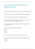 AMT 287 FINAL EXAM QUESTIONS WITH CORRECT ANSWERS&period;