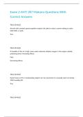 Exam 2 AMT 287 Makana Questions With Correct Answers 