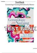 TEST BANK &ndash; Gerontologic Nursing &lpar;6th Edition&rpar; Complete Test Bank &vert; Exam-Ready Questions &vert; Latest Edition &vert; Graded A&plus;