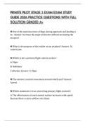 PRIVATE PILOT STAGE 3 EXAM EXAM STUDY GUIDE 2026 PRACTICE QUESTIONS WITH FULL SOLUTION GRADED A&plus;
