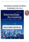Intermediate Accounting &lpar;11th Edition&rpar; &ndash; Chapters 1&ndash;21&comma; Spiceland&comma; Complete Solution Manual