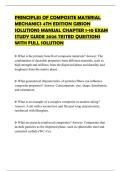 PRINCIPLES OF COMPOSITE MATERIAL MECHANICS 4TH EDITION GIBSON SOLUTIONS MANUAL CHAPTER 1-10 EXAM STUDY GUIDE 2026 TESTED QUESTIONS WITH FULL SOLUTION