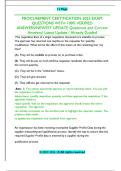 PROCUREMENT CERTIFICATION 2025 EXAM  QUESTIONS WITH 100&percnt; VERIFIED  ANSWERS&sol;NEWEST UPDATE Questions and Correct  Answers&sol; Latest Update &sol; Already Graded 