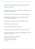 NUR 651 Final Study Guide Questions With Correct Answers 