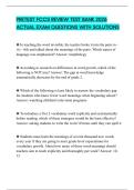 PRETEST FCCS REVIEW TEST BANK 2026 ACTUAL EXAM QUESTIONS WITH SOLUTIONS