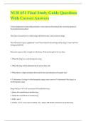 NUR 651 Final Study Guide Questions With Correct Answers 