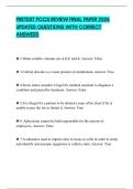 PRETEST FCCS REVIEW FINAL PAPER 2026 UPDATED QUESTIONS WITH CORRECT ANSWERS