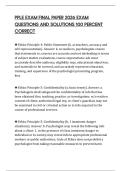 PPLE EXAM FINAL PAPER 2026 EXAM QUESTIONS AND SOLUTIONS 100 PERCENT CORRECT