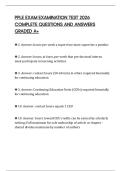 PPLE EXAM EXAMINATION TEST 2026 COMPLETE QUESTIONS AND ANSWERS GRADED A&plus;