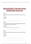 Relias Operating Room RN A v2  Exam Questions and Answers  &vert;Fall 2025&sol;2026 Update &vert; 100&percnt; Correct Latest
