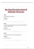  Relias &sol; Prophecy OR Exam Questions and Answers &vert;Fall  2025&sol;2026 Update &vert; 100&percnt; Correct Latest