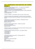 IBOLC COMPREHENSIVE EXAM QUESTIONS AND ANSWERS GRADED A&plus;